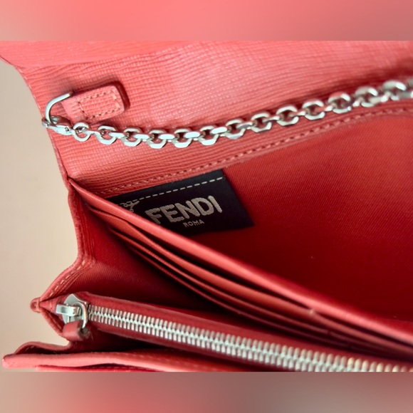 Fendi Chain Wallet WOC - Red - Picture 10 of 14